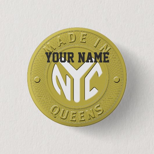 Made in New York Queens Button (Vorderseite)