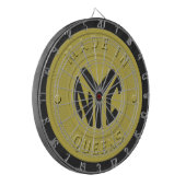 Made in New York Queens Dartscheibe (Vorderseite Links)