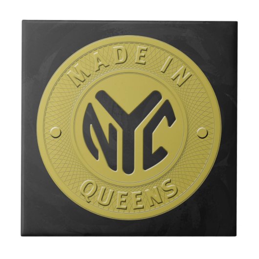Made in New York Queens Fliese (Vorderseite)