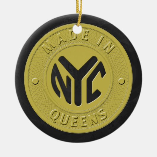 Made in New York Queens Keramik Ornament (Vorne)