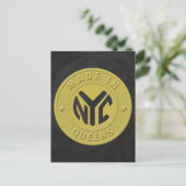 Made in New York Queens Postkarte (Stehend Vorderseite)