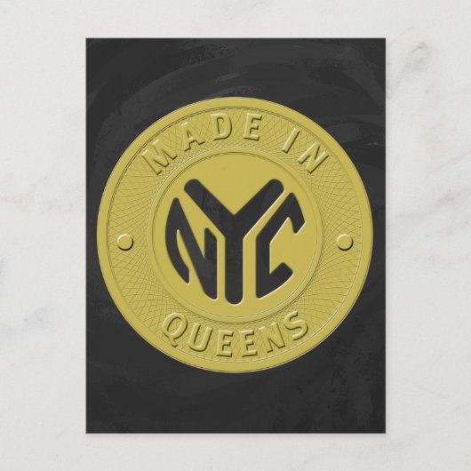 Made in New York Queens Postkarte (Vorderseite)