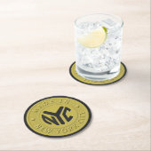 Made in New York Runder Pappuntersetzer (Vor Ort)