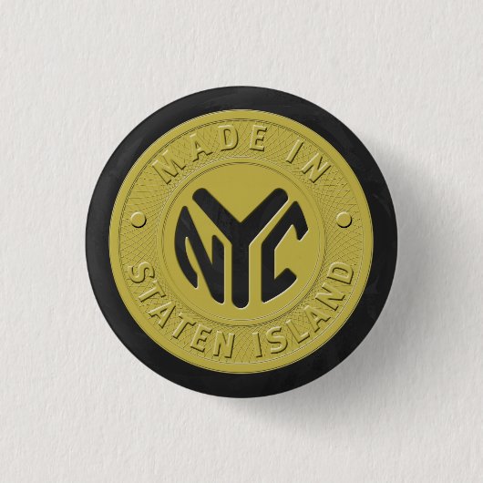Made in New York Staten Island Button (Vorderseite)