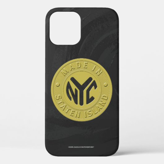Made in New York Staten Island Case-Mate iPhone Ca Hülle (Rückseite)