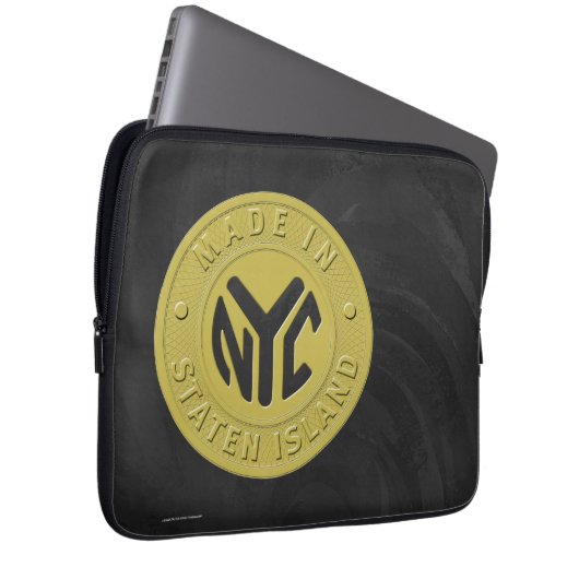 Made in New York Staten Island Laptopschutzhülle (Vorne Rechts)