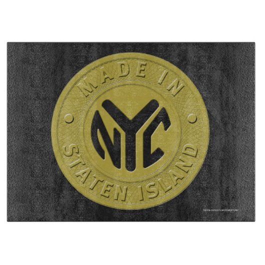 Made in New York Staten Island Schneidebrett (Vorderseite)