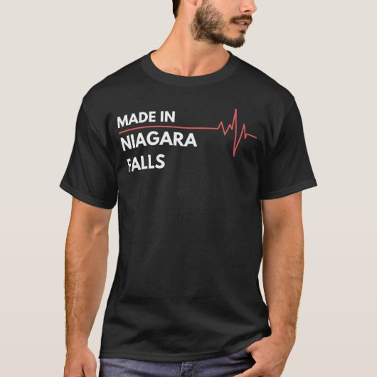 Made in Niagara Falls Ontario Kanada Geburtsort T-Shirt (Vorderseite)