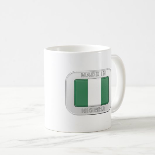 Made in Nigeria Kaffeetasse (VorderseiteRechts)