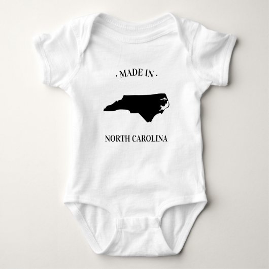 Made in North Carolina NC Baby Bodysuit Baby Strampler (Vorderseite)