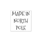 Made in North Pole Gummistempel (Prägung)