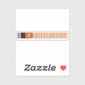 Made in Northern Territory Barcode Flag Sticker (Blatt)