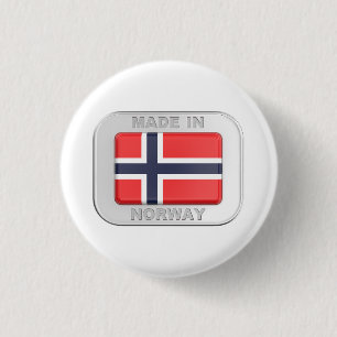 Made in Norwegen Button