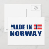 Made in Norwegen Postkarte (Vorne/Hinten)