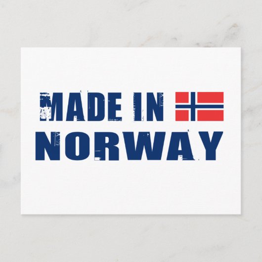 Made in Norwegen Postkarte (Vorderseite)