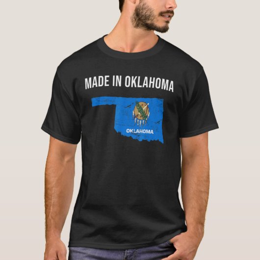 Made in Oklahoma State Flag T-Shirt (Vorderseite)