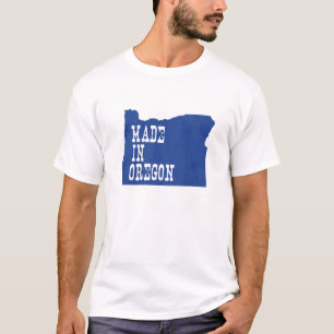 Made in Oregon Oregonian Map Shaped Birth Staat T-Shirt