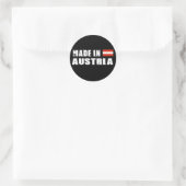 Made in Österreich Runder Aufkleber (Tasche)