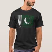 Made in Pakistan Flag Barcode T-Shirt (Vorderseite)