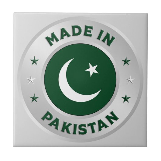 Made in Pakistan Fliese (Vorderseite)