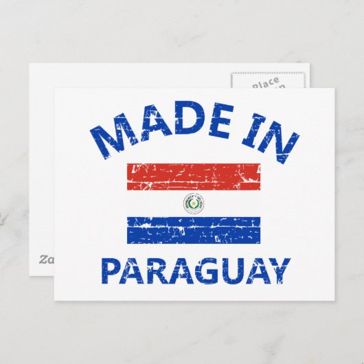 Made in Paraguay Postkarte (Vorne/Hinten)