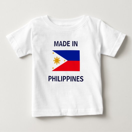 Made in Philippinen Baby T-shirt (Vorderseite)