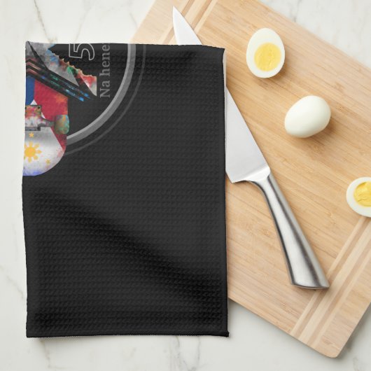 Made in Philippines 1975 Geschirrtuch (Viertel Falte)