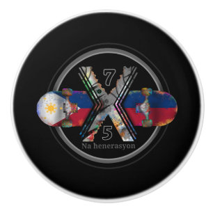 Made in Philippines 1975 Keramikknauf