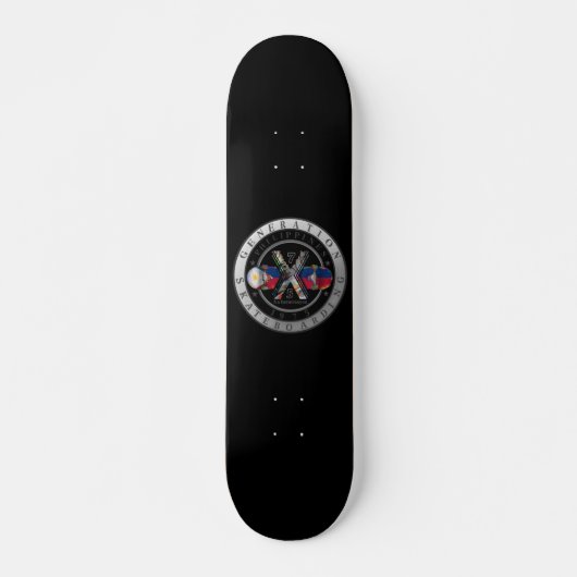 Made in Philippines 1975 Logo Skateboard (Vorne)