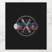 Made in Philippines 1975 Weinetikett (Einzelnes Label)