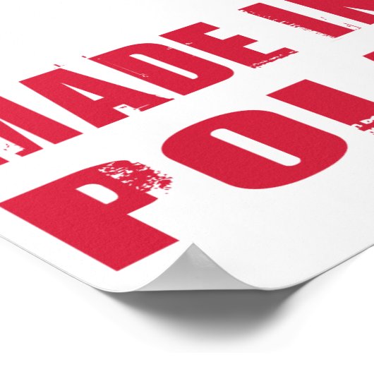 Made in Poland Poster (Ecke)