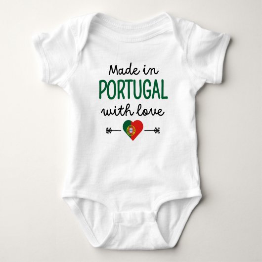 Made in Portugal mit Liebe Baby Strampler (Vorderseite)