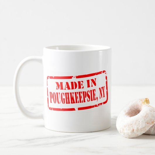 Made in Poughkeepsie - Red Kaffeetasse (Mit Donut)