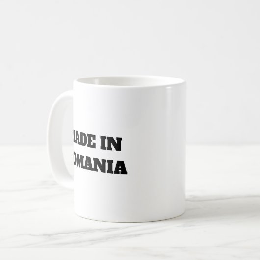 Made in Romania Kaffeetasse (Vorderseite Links)