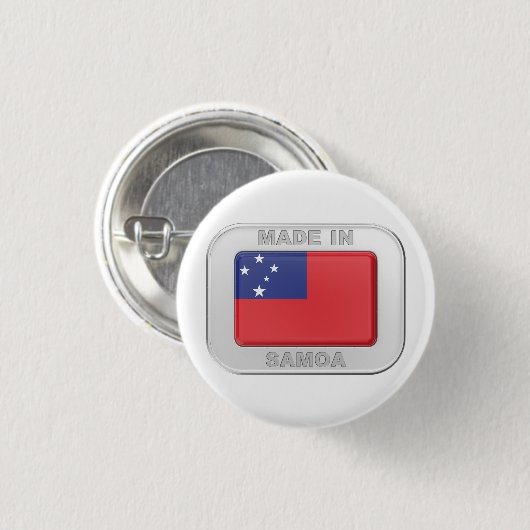 Made in Samoa Button (Vorne & Hinten)