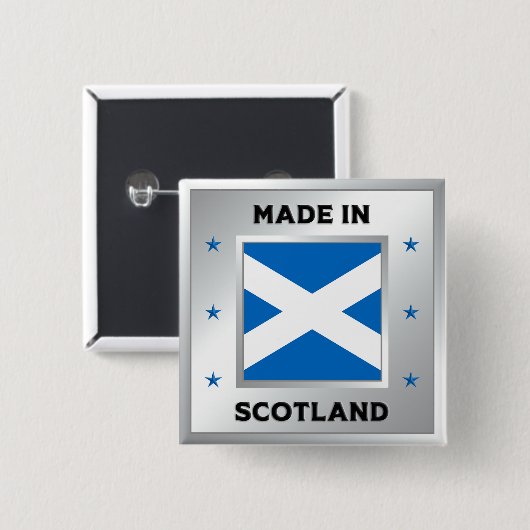 Made in Schottland Button (Vorne & Hinten)