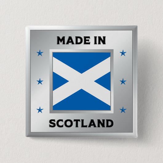 Made in Schottland Button (Vorderseite)