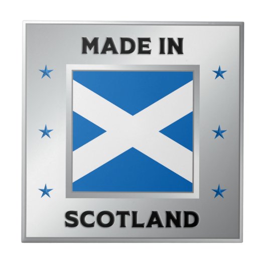 Made in Schottland Fliese (Vorderseite)
