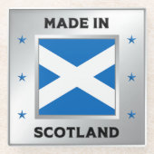 Made in Schottland Glasuntersetzer (Vorderseite)