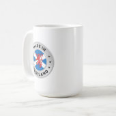 Made in Schottland Kaffeetasse (Vorderseite Links)