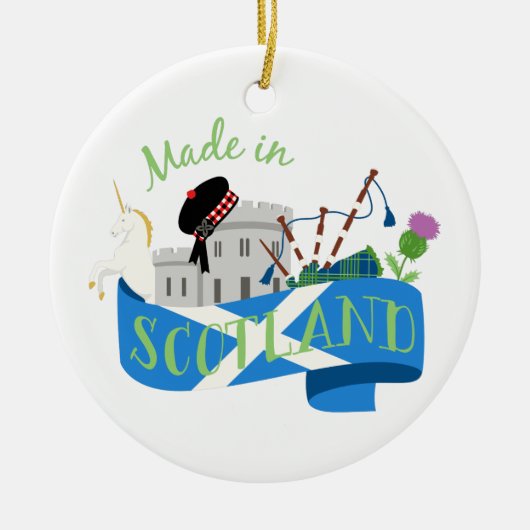 Made in Schottland Keramik Ornament (Vorne)