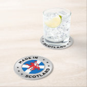 Made in Schottland Runder Pappuntersetzer (Vor Ort)