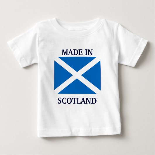 Made in Scotland Baby T-shirt (Vorderseite)