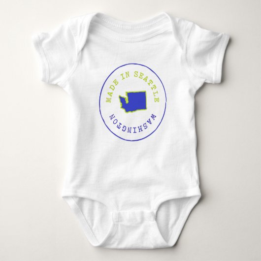 Made in Seattle Briefmarke Baby Strampler (Vorderseite)