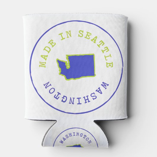 Made in Seattle Briefmarke Dosenkühler (Rückseite)