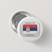 Made in Serbien Button (Vorne & Hinten)