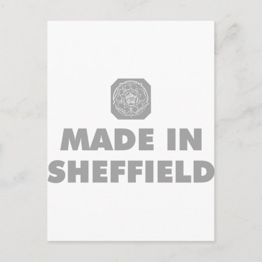 Made in Sheffield Postkarte (Vorderseite)