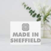 Made in Sheffield Postkarte (Stehend Vorderseite)