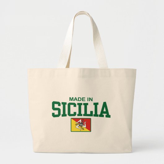 Made in Sicilia Jumbo Stoffbeutel (Vorne)