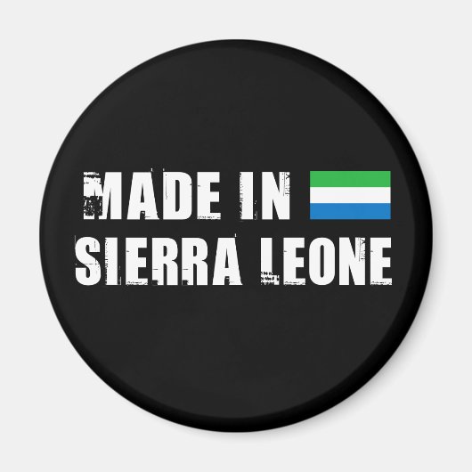 Made in Sierra Leone Magnet (Vorne)